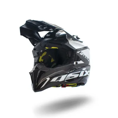 Casca motocross atv Asix 189, culoare negru alb, marime XL
