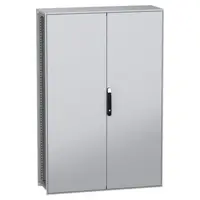 Dulap modular, cu montaj pe pardoseala, PanelSeT SFN, din otel decarbonizat(verde), 1800x1200x400mm, IP55, cu placa de montaj, 2 usi