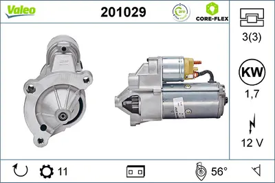 Electromotor (12v, 1,7kw) Potrivit Citroen Berlingo, Berlingo Minivan, C5 I, Evasion, Jumper I, Jumpy I, Jumpy Ii, Xantia, Xantia Kombi, Xm, Xsara, Xsara Picasso 1.6d-2.2d 03.88-03.16