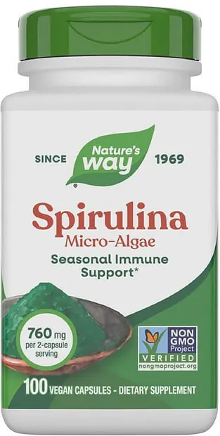 Spirulina Micro-Algae, 100 capsule, Nature's Way
