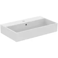 Lavoar pe blat alb 71 cm, dreptunghiular, orificiu baterie, Ideal Standard Strada