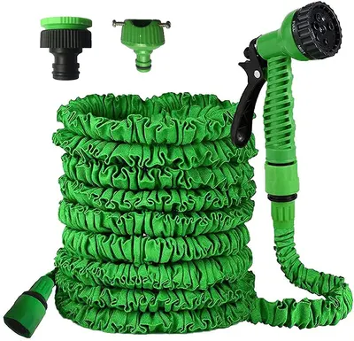 Furtun Extensibil Creponat 15m MAGIC HOSE VERDE