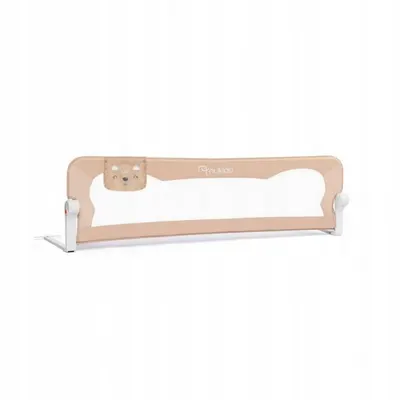 Bariera de protectie pentru pat 150x35 x42 cm Nukido Bej