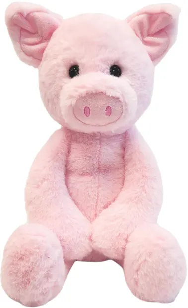 Jucărie de pluș World's Softest Plush - Porc, roz, 41 cm