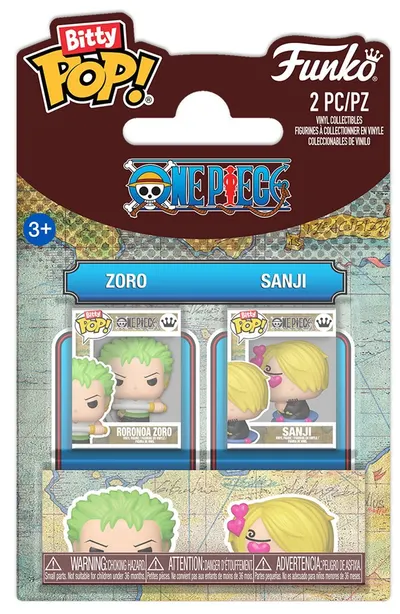 Set mini figurine Funko Bitty POP! Animation: One Piece - Zoro & Sanji