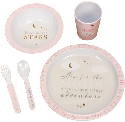 Set de masa cu melamina Widdop - Bambino, Pink
