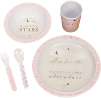 Set de masa cu melamina Widdop - Bambino, Pink