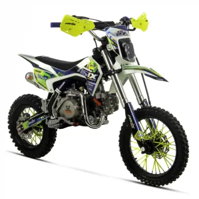 Motocicleta Enduro Cross Asix XB27, 110cc, 4T, roti 14 12 , far, pornire electromotor, semi-automat, culoare albastru lime