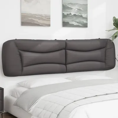 vidaXL Pernă pentru tăblie, Hvar, gri, 200 cm, piele artificială