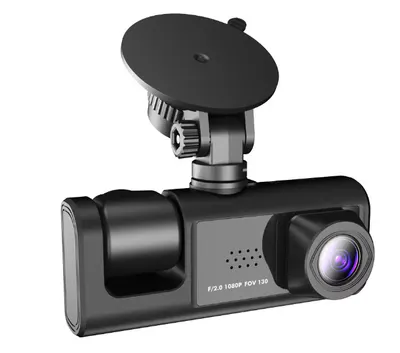 Camera Auto Dvr de Bord Full Hd 1080p Camp Vizual Ultra Larg de 170 grade Ecran Lcd 3 Lentile