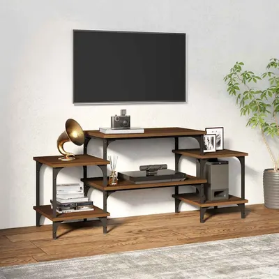 vidaXL Dulap TV, stejar maro, 117x35x52 cm, lemn prelucrat