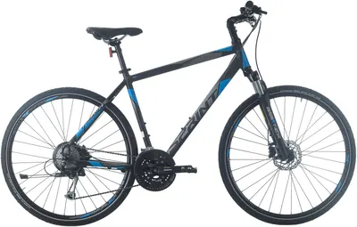 Bicicletă de trekking pentru bărbați SPRINT - Sintero Plus Man, 28", 560 mm, negru/albastru