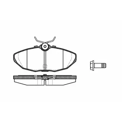 Set placute frana, frana disc REMSA 0732.10