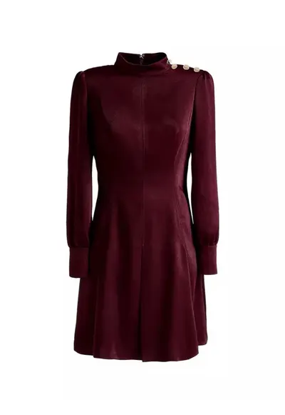 Rochie de dama Amie - poliester - visiniu