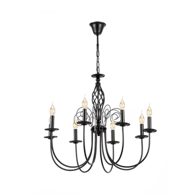 Candelabru Madison 8xe14 Negru