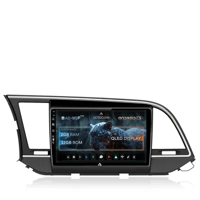 Navigatie Hyundai Elantra (2015-2018), Android, E-Octacore 2GB RAM + 32GB ROM, 9 Inch - AD-BGE9002+AD-BGRKIT180