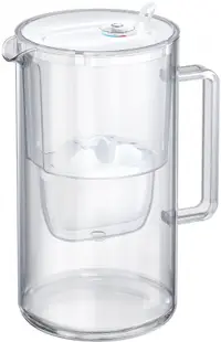 Cană filtrantă pentru apă Aquaphor - Glass, 2.5 l, sticlă, alb