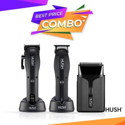 Set HUSH - Masina de tuns C2 + Masina de contur T2 + Masina de ras V2