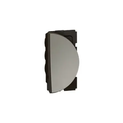 Intrerupator push-button Arteor - rotund - 1 right module - magnesium