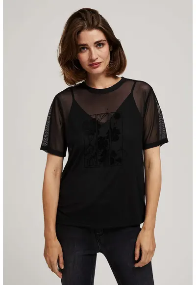 T-shirt femei negru - Negru