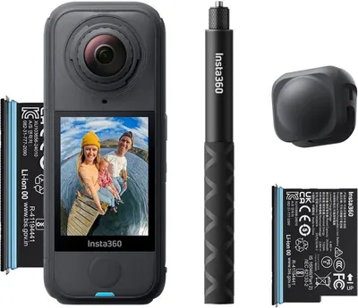 Cameră de acțiune Insta360 - X4 Air Starter Bundle, 29MPx, 8K, neagră
