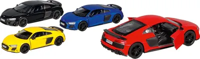 Jucărie pentru copii Goki - Cărucior de metal, Audi R8 Socre, asortiment