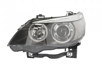 Far stanga (D2S H7, reglaj electric, cu motoras, bixenon, fundal negru, fundal transparent) BMW Seria 5 2003-2007