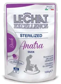 Hrana Umeda Pentru Pisici, LeChat Excellence Steril, Cu Rata, 100g 100g