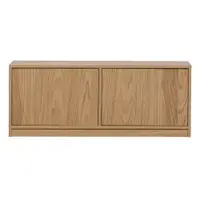 Comodă TV modulară cu aspect de lemn de stejar 110x44 cm Modulair – vtwonen