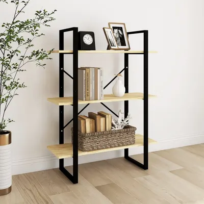 vidaXL Bibliotecă cu 3 rafturi, 80x30x105 cm, lemn masiv de pin