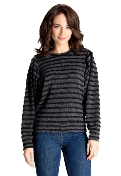 Bluză de damă Deglan L069 neagră - Negru