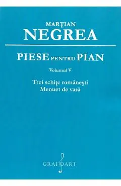 Piese pentru pian Vol.5: Trei schite romanesti, Menuet de vara
