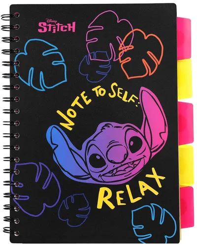 Caiet cu spirală Cool Pack Stitch - Relax, A5, 100 foi, pătrate