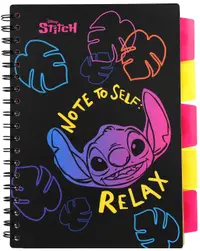 Caiet cu spirală Cool Pack Stitch - Relax, A5, 100 foi, pătrate
