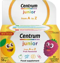 Centrum Junior from A to Z, 30 comprimate masticabile