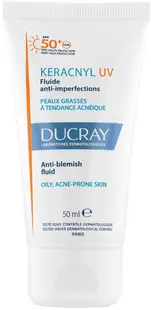 Ducray Keracnyl Fluid împotriva imperfecțiunilor, SPF50+, 50 ml