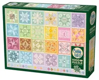 Puzzle Cobble Hill din 1000 de piese - Patchwork-ul anotimpurilor