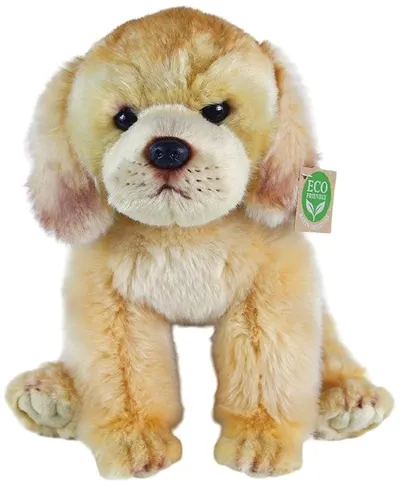 Jucărie de pluș Rappa Eco Friends - Labrador Retriever, așezat, 27 cm