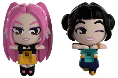Set figurine Youtooz Animation: Kpop Demon Hunters - Mira & Zoey (Monitor Buddiez) #9