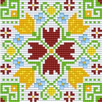 Mozaic cu pixeli Bright Toys - Broderie bulgară, 48 x 48 pixeli, Elbetita