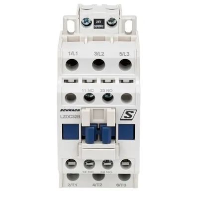 Contactor 3 poli, CUBICO Clasic, 15kW, 32A, 1ND+1NI, 24Vc.a.