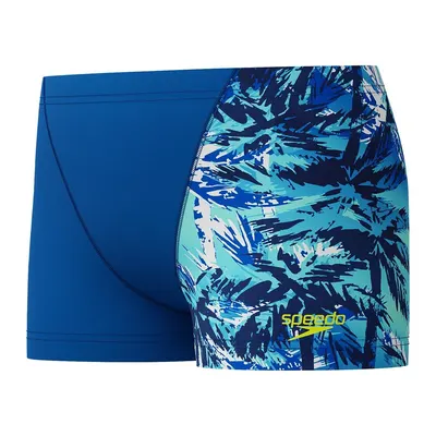 Boxeri inot copii Speedo Printed V-Cut Digital bleumarin