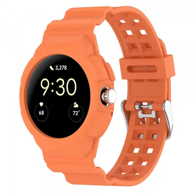 Curea Techsuit W065 pentru Google Pixel Watch 4 41mm / Watch 3 41mm / Watch 2 / Watch, Portocalie