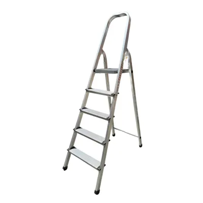 Scară Pliabilă din aluminiu cu 5 Trepte- Structură Metalică rezistentă si compactă