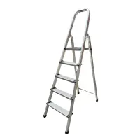 Scară Pliabilă din aluminiu cu 5 Trepte- Structură Metalică rezistentă si compactă