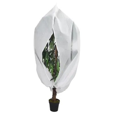 vidaXL Protecție de fleece plante, cu fermoar, 70 g/m², 3,14x2,5 m