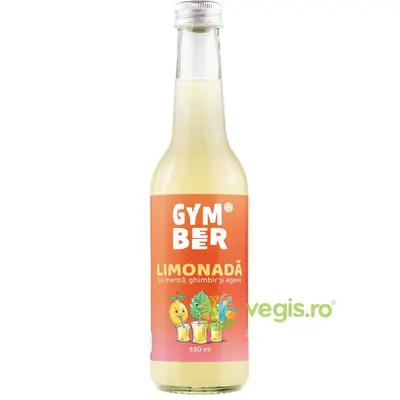 Limonada cu Menta, Ghimbir si Agave fara Zahar Adaugat 330ml