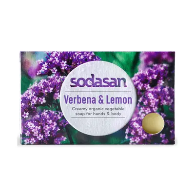 Sapun crema cu verbina si lamaie ecologic 100g Sodasan