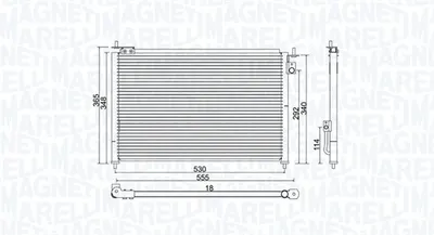 Radiator AC condensator potrivit HONDA CIVIC VII 1.7D 01.02-09.05