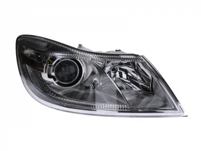 Far fata Dreapta (xenon, D1S H1 PY21W W5W, electric, cu motor) potrivit SKODA OCTAVIA II -06.13